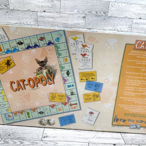 Brand NIB Sealed CAT-OPOLY Board Game A Feline Frenzy of Fun by Late for the Sky - Picture 3 of 12